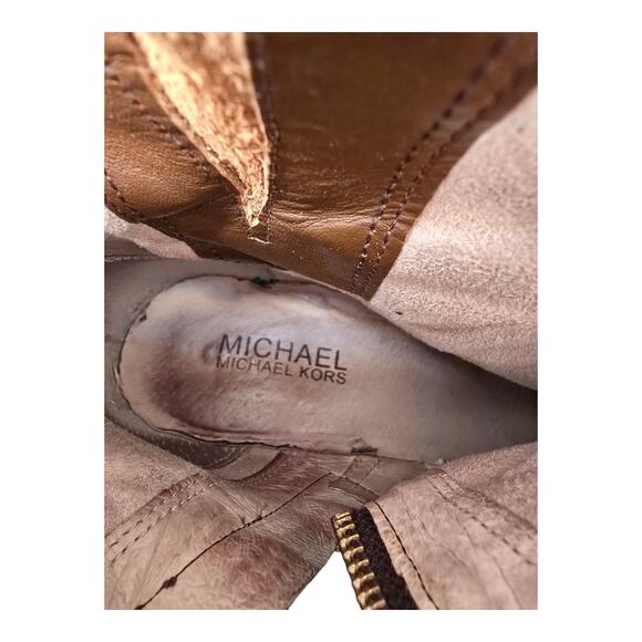 MICHAEL Michael Kors Blake Boot 7.5 M Brown winter Boot Buckles Calf - Picture 13 of 16